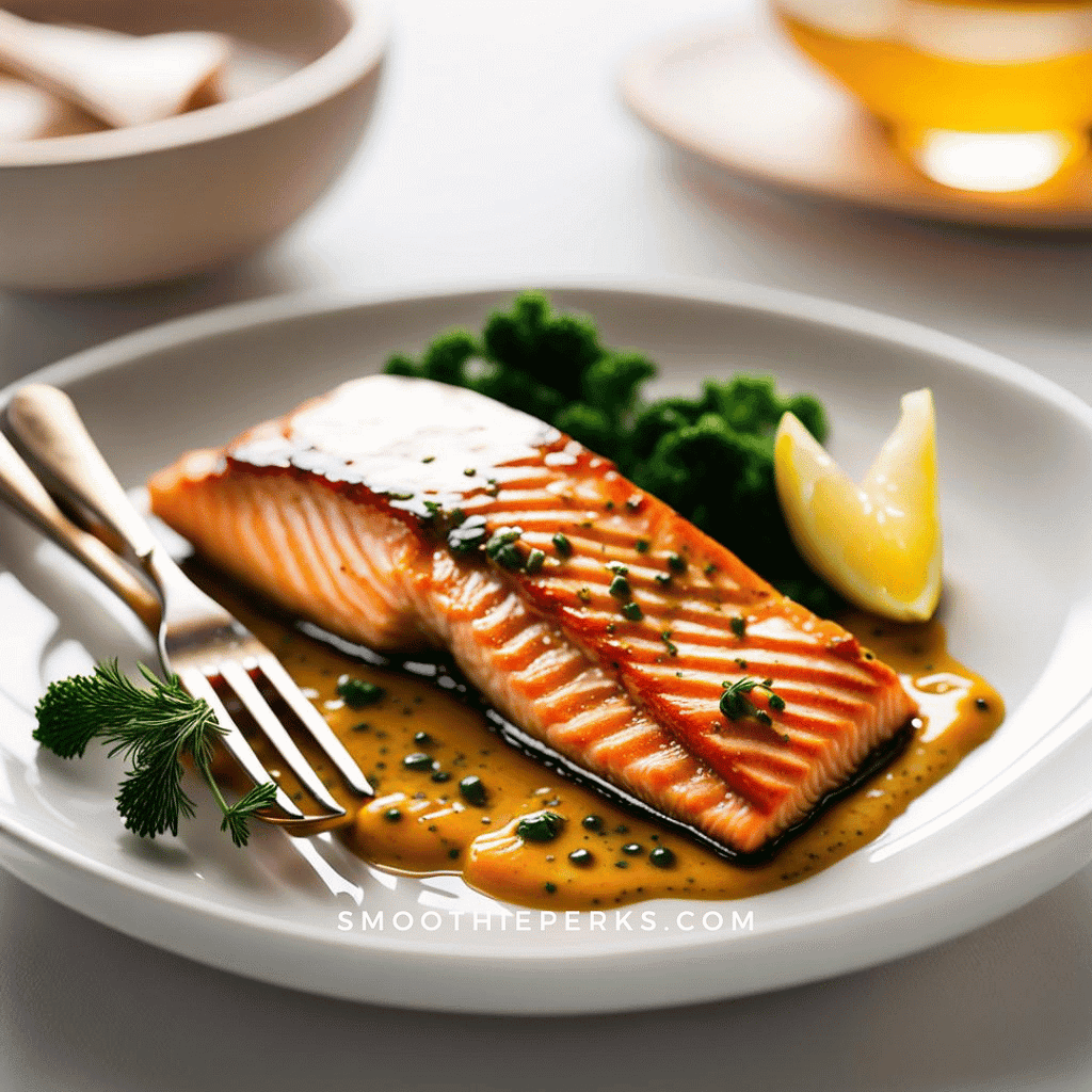 Honey Mustard Glazed Salmon