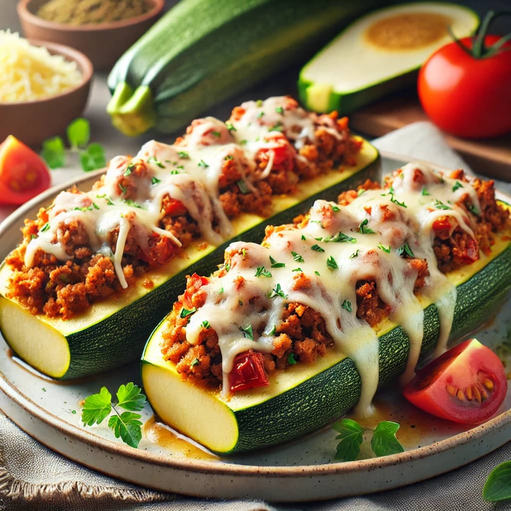 Stuffed Zucchini Boats: Low-Carb Dinner Delight!