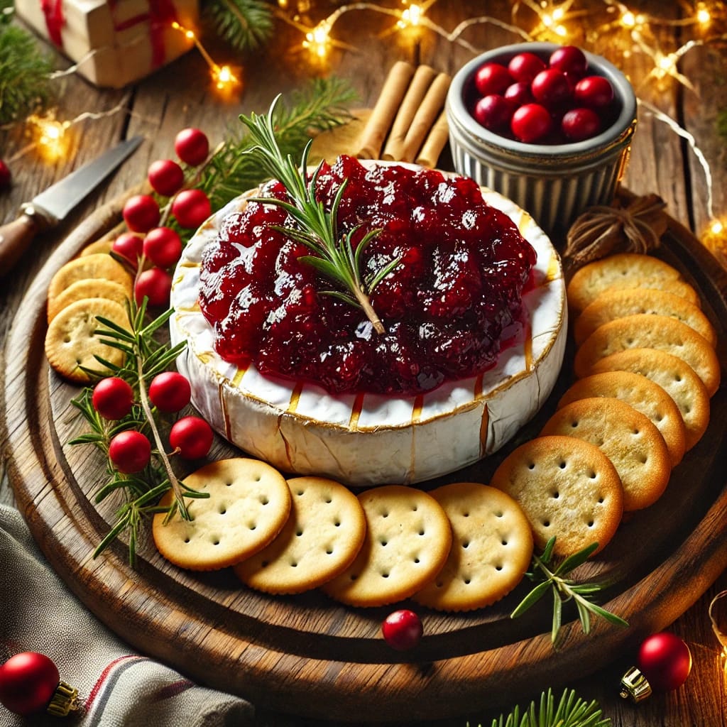 Baked Brie with Cranberry Chutney Recipe