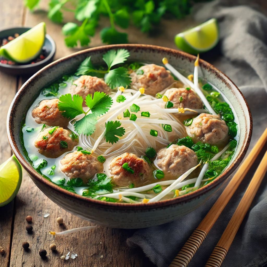 Turkey Meatball Pho