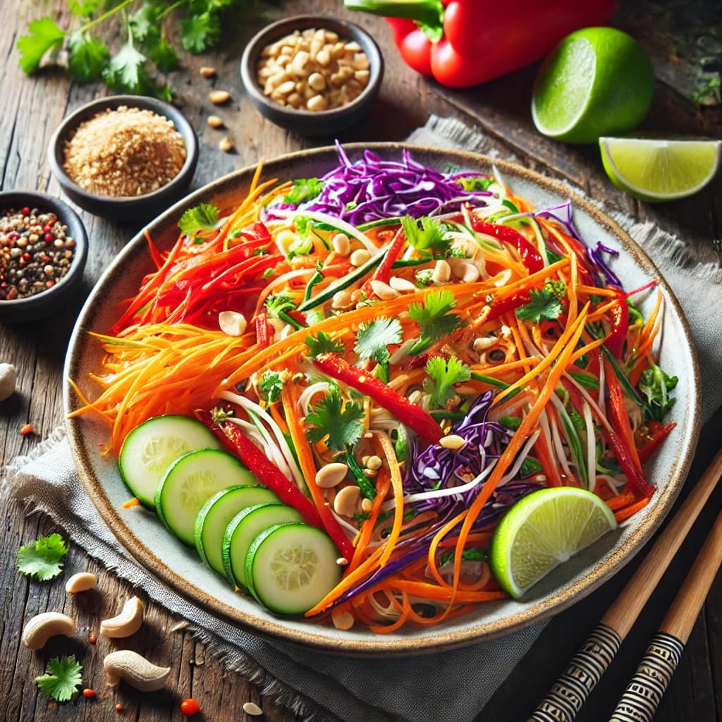 Rainbow Veggie Pad Thai