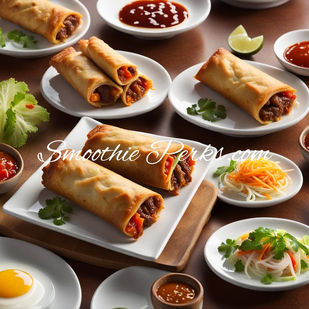 Beef and Veggie Egg Rolls