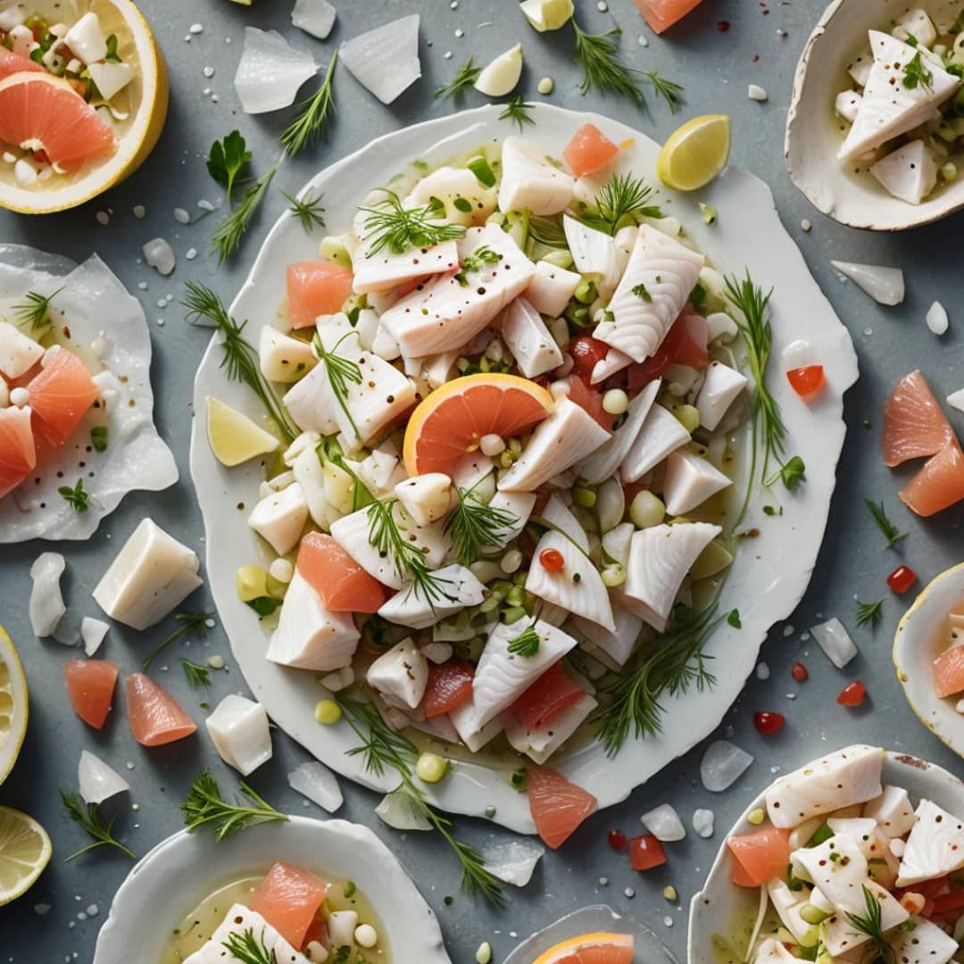 Peruvian-style sea bass ceviche