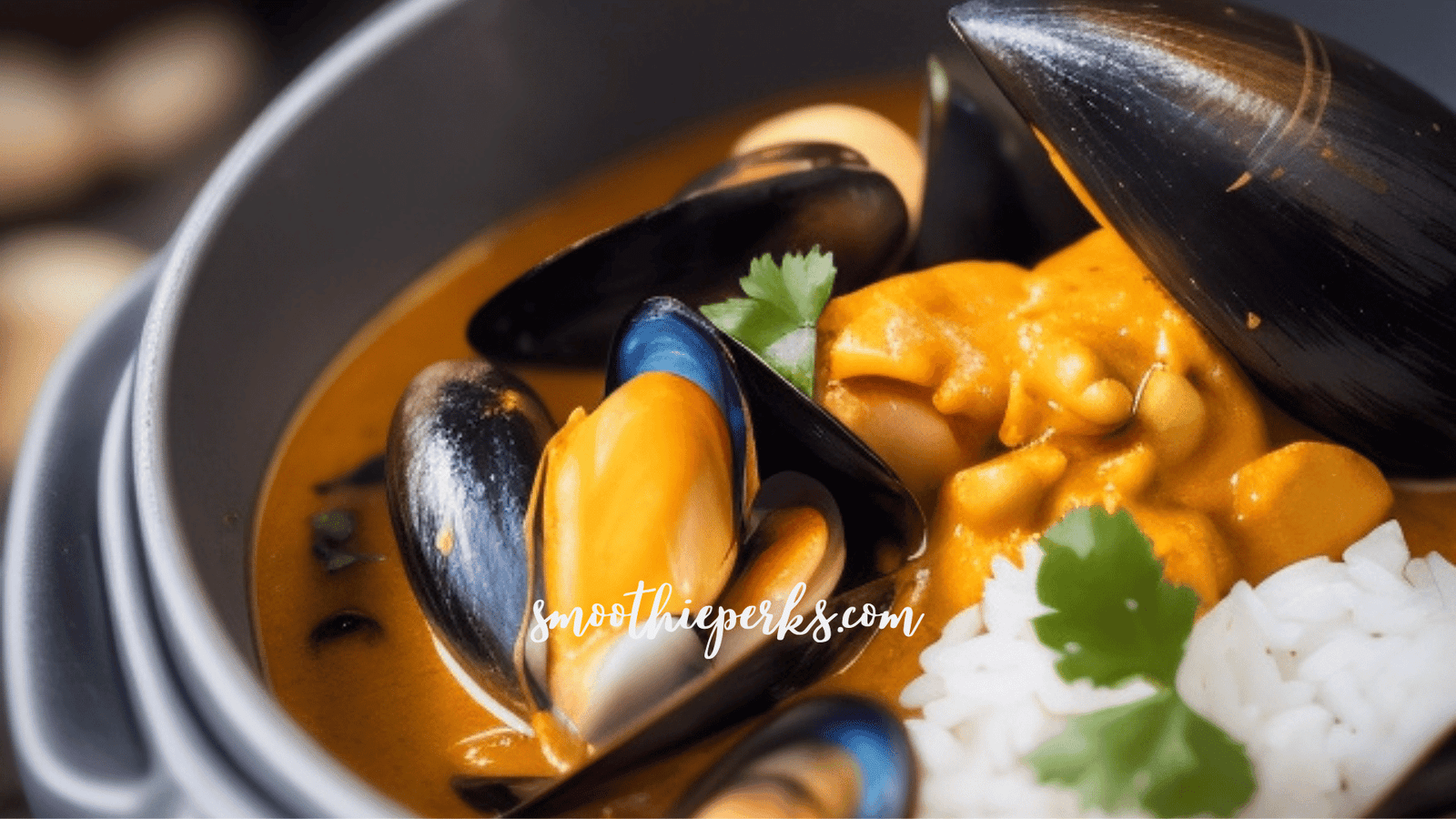 Thai-inspired coconut curry mussels