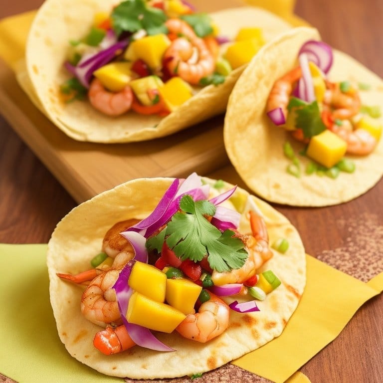 Explore the easy fusion delight of Thai-Inspired Shrimp Tacos