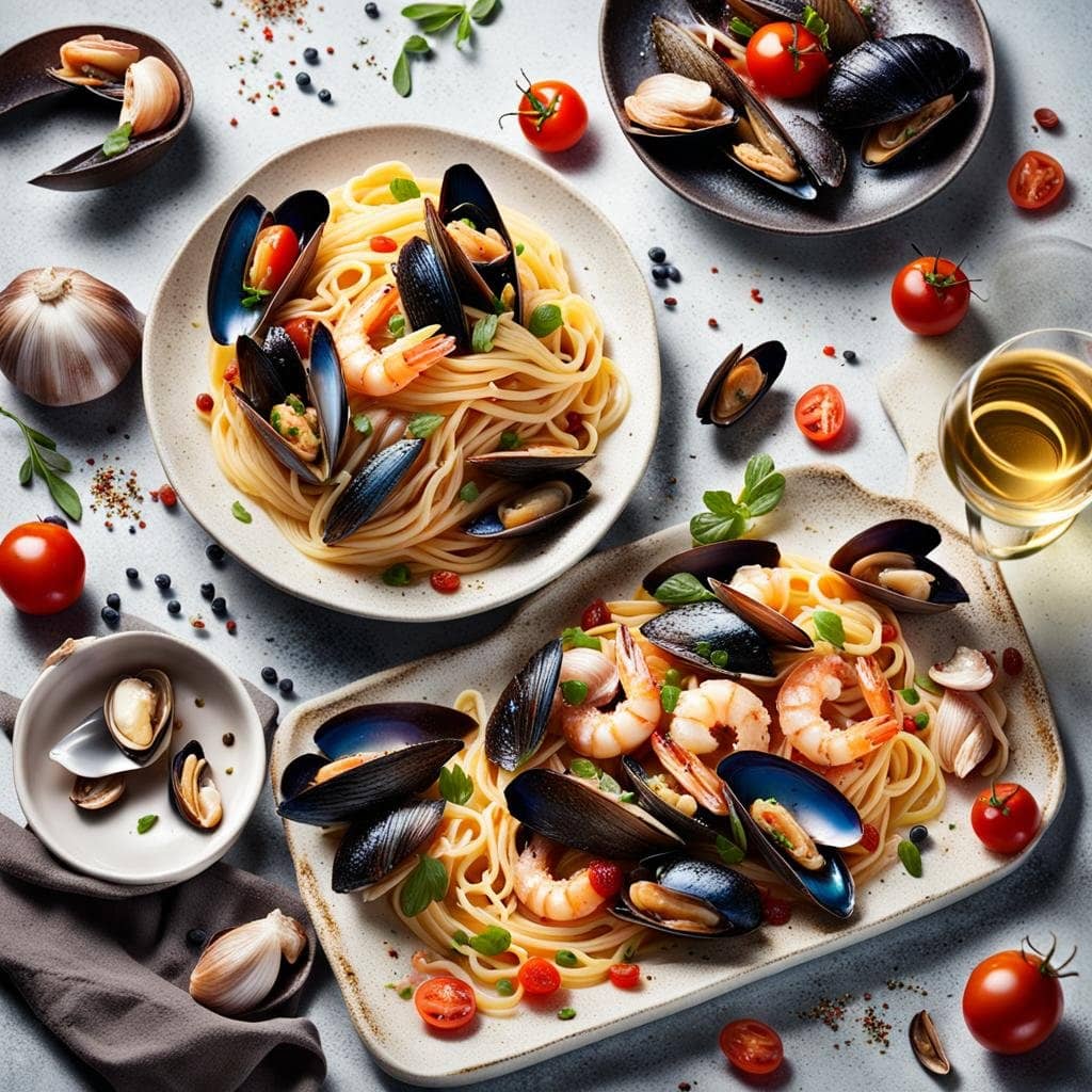 Zesty Mediterranean Seafood Pasta