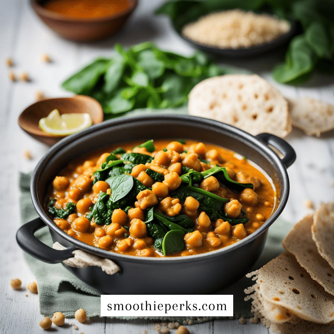 One-Pot Chickpea and Spinach Curry