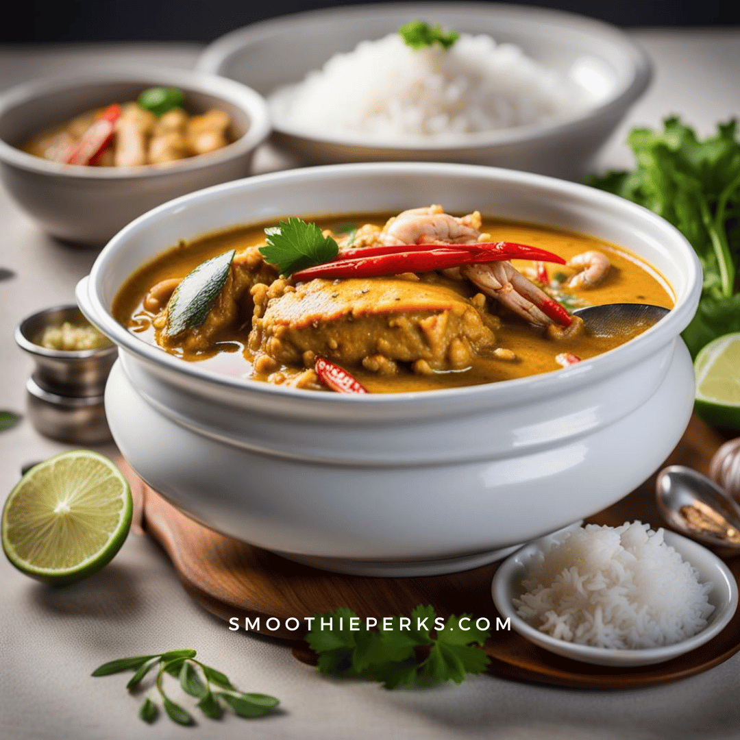 Thai-Style Curry with Catfish and Crab