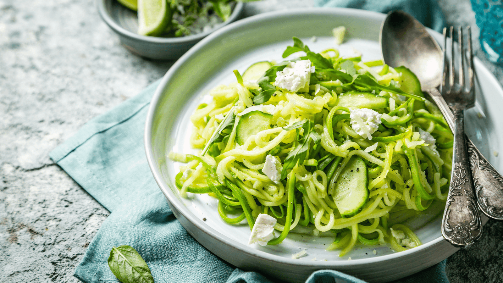 plate of zucchini noodles
