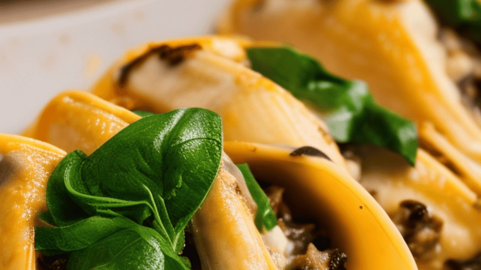 Mushroom and Spinach Stuffed Pasta Shells